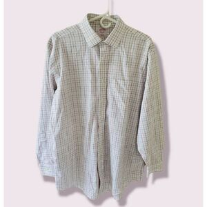 Brooks Brother Button Up Dress Shirt Size 16.5-34 Check Non Iron Supima Cotton L